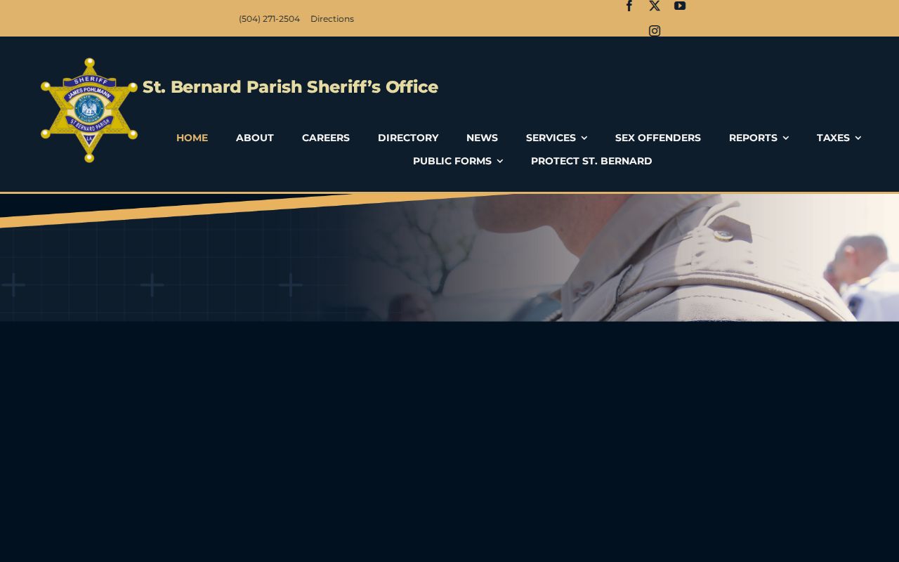 St. Bernard Parish VINELink release access from the sheriff website